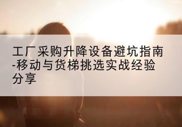 伊美移动式升降机怎么选-工厂采购升降设备避坑指南-移动与货梯挑选实战经验分享